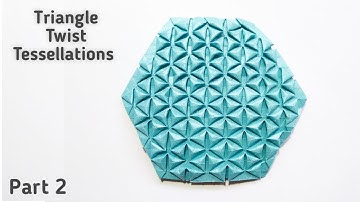 #tessellationorigami Triangle twist tessellations origami, part 2