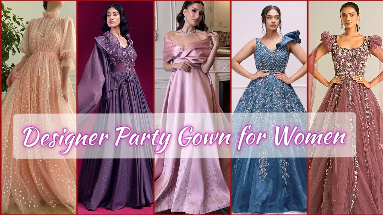 Elegant & Modern Long Frock Design Ideas  Long Gown Party Outfits for Women