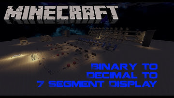 Minecraft 1.6.2 - Binary to decimal to 7 segment display