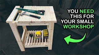 Simple DIY Workbench Made With Basic Hand Tools