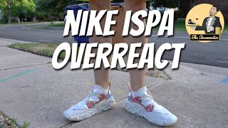 ispa overreact flyknit on feet