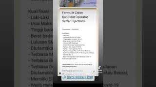 Lowongan kerja terbaru cikarang #lowongankerja #lowongankerjacikarang #lokerjabar #lokercikarang