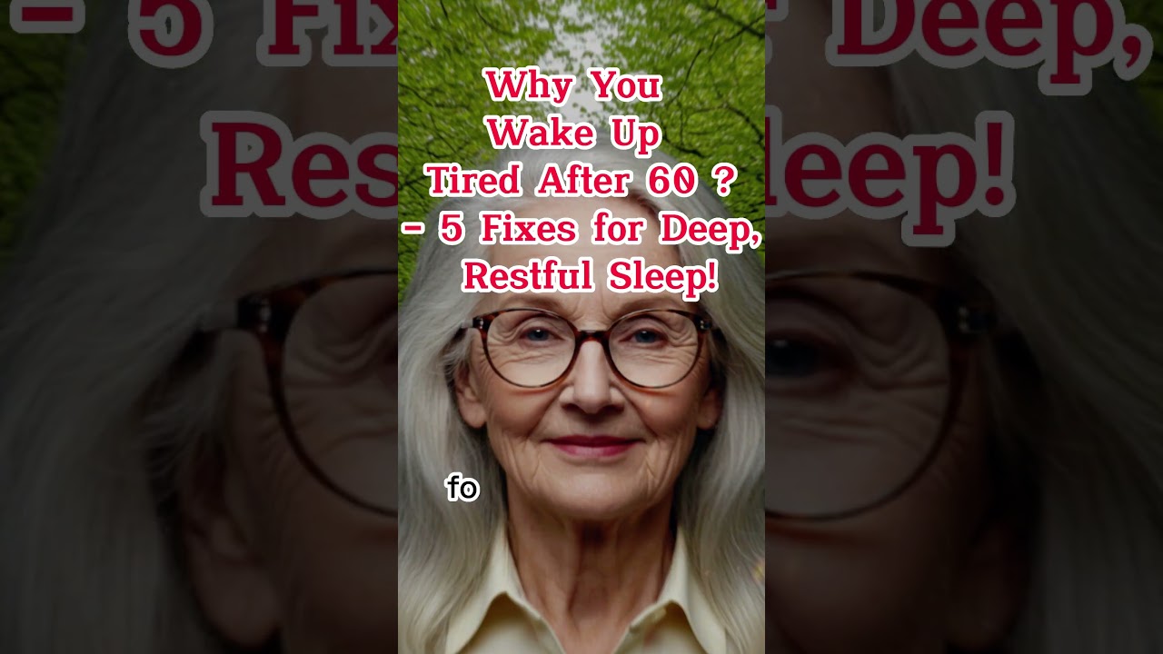 Why You Wake Up Tired After 60 – 5 Fixes for Deep, Restful Sleep!