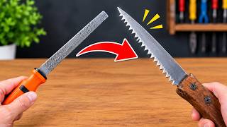 I Sharpened a Dull Hand Saw in 2 Minutes — The Result Is Incredible!