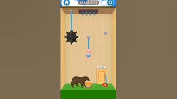 rescue cut rope puzzle stage 4130| rescue cut rope puzzle game for android and iOS #short