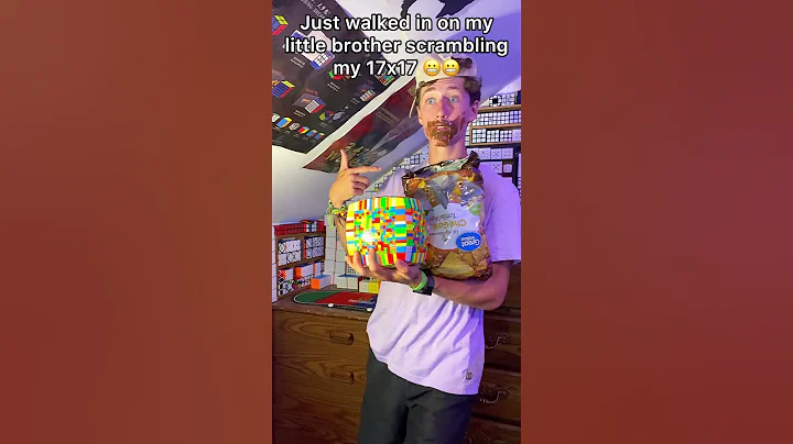 When Your Little Brother Scrambles Your 17x17 😳😬 #shorts