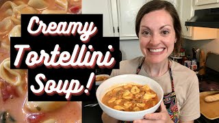 Creamy Tortellini Soup | Easy One Pot Dinner