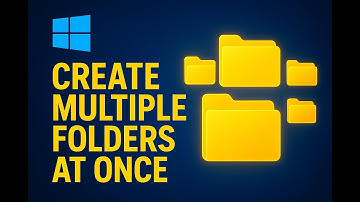 How to Create Multiple Folders at Once | Quick Computer Trick 💻
