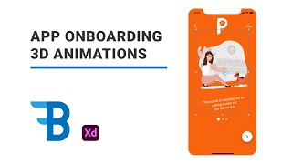 App Onboarding 3D Animation | Adobe Xd | Blue Fin Design screenshot 2