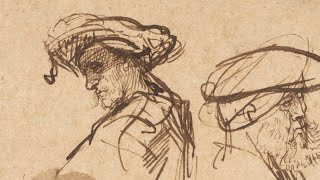 How did Rembrandt use the reed pen in his drawings?