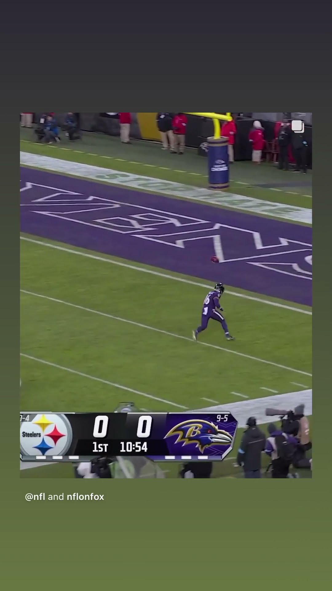 He was all in #hoodnews #ravens #steelers #football #omg #wow #how #punter #slowmotion #howto