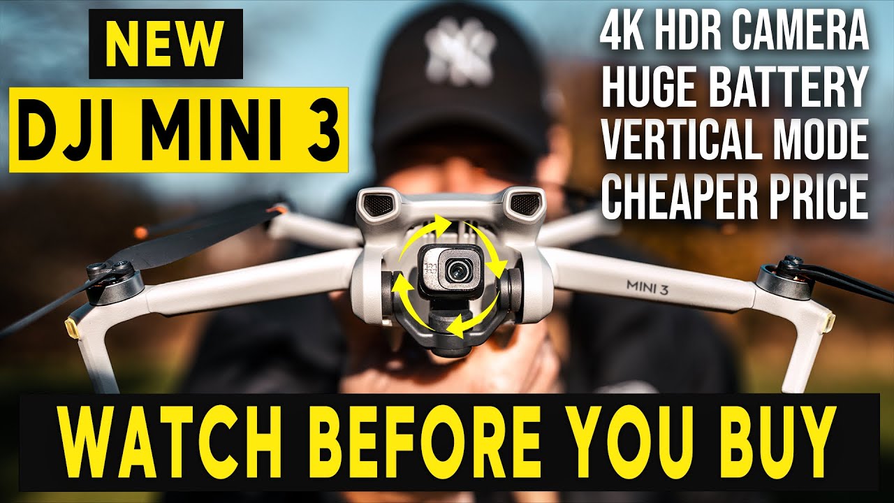 DJI Mini 3, 4K HDR Camera Drone