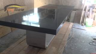 Famous grey acrylic solid surface artificial stone boardroom conference table Profile