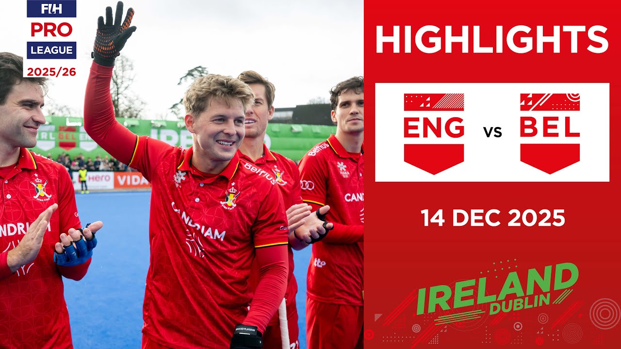 England vs Belgium (M) | Full Highlights | FIH Hockey Pro League 2025-26 | 14 December 2025
