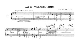 Ruggiero Leoncavallo: Valse Melancolique - Ingrid Carbone, piano