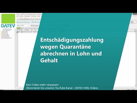 Entschädigungszahlung wegen Quarantäne abrechnen in Lohn und Gehalt