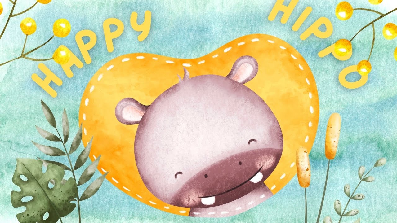 HAPPY HIPPO hoppy hop 🦛🎶 | Fun Kids Song & Dance
