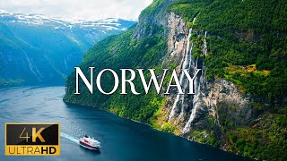 FLYING OVER NORWAY (4K Video UHD) - Calming Music With Stunning Beautiful Nature Film For Relaxation