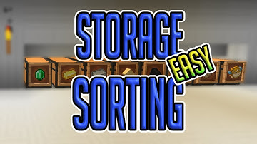 Auto Storage and Sorting System | Minecraft 1.14.2