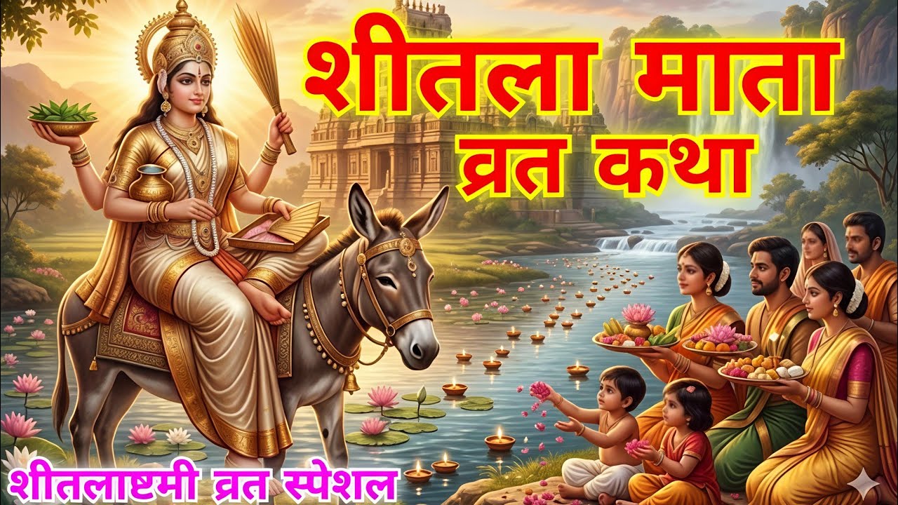 शीतला माता व्रत कथा  sitla mata vrat ktha शीतलाष्टमी व्रत स्पेशल sitlasthmi vrat special #sitlamata 