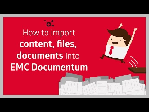 EMC Documentum में सामग्री, फ़ाइलें, दस्तावेज़ कैसे आयात करें?