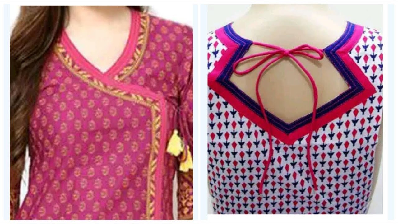 Back and front neck designs for kurtis online