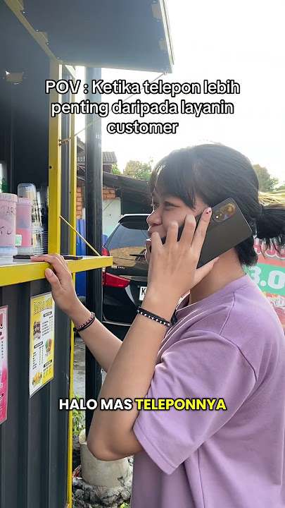 trauma angkat telepon jadinya😫 #customer #call #minumankekinian #kulinerbalikpapan #fypシ