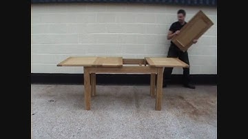 Small Lichfield Double Extending Oak Dining Table