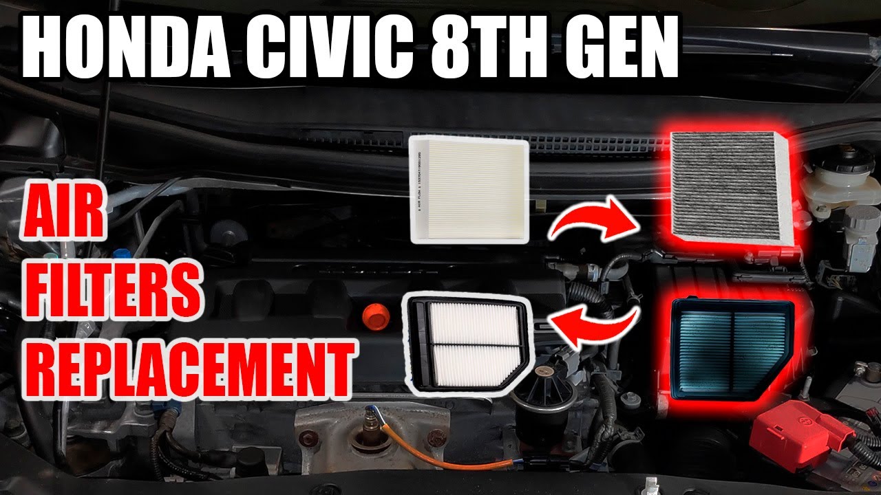 Engine And Cabin Air Filters Replacement | Honda Civic 1.8 2005-2011 FN