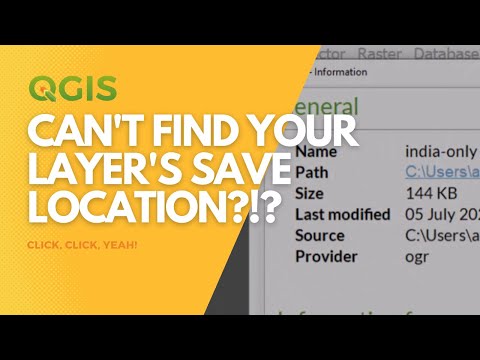 When you can't find your layer's save location in QGIS
