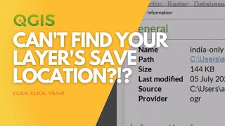 Celebrity When you can't find your layer's save location in QGIS Wealth