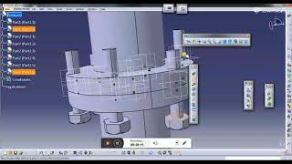 Assembly design of Flange coupling catia V5