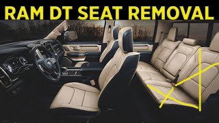 HOW TO REMOVE RAM 1500 (DT) REAR SEAT (QUICK GUIDE)