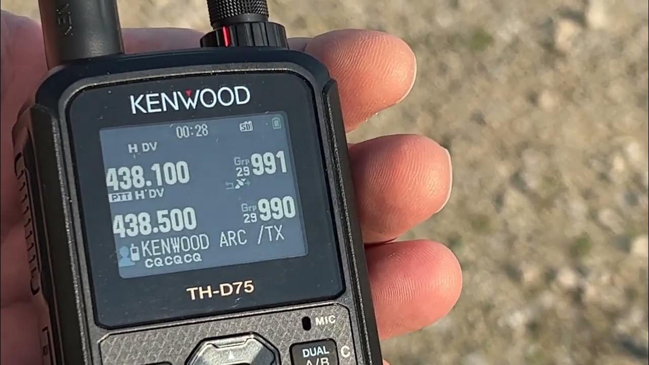 New Kenwood THD75A outdoor shot YouTube