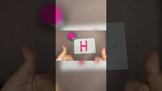 How to make the letter “H” in clay/alphabetical letter/kids/clay/English alphabets/nursery kids #diy
