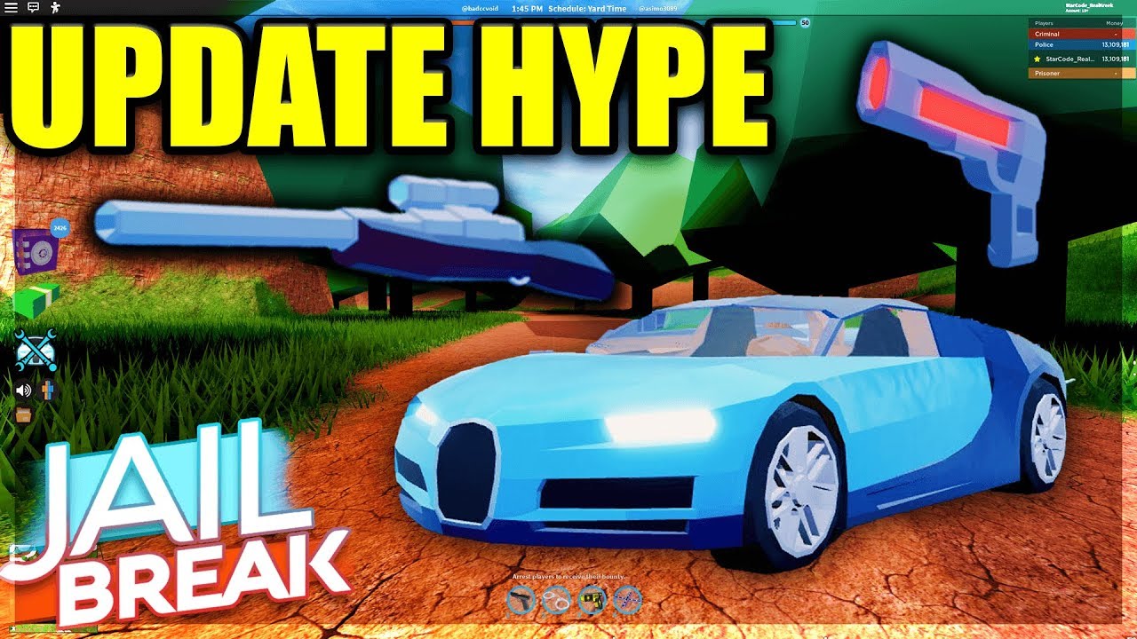 bugatti chiron is coming to roblox jailbreak new update youtube