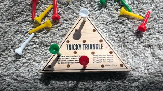 How to play/solve tricky triangle!