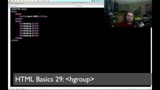 Learn HTML with Keith: hgroup