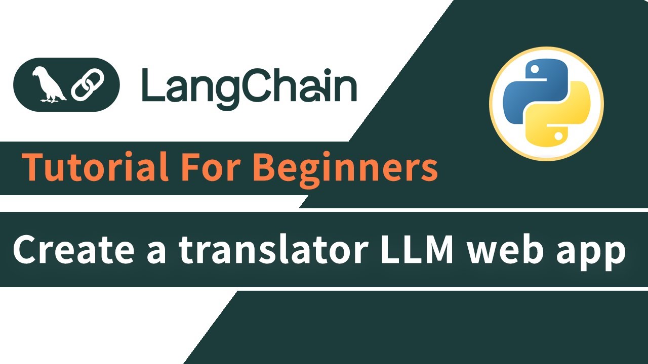 Create a translator LLM web app with LangChain and Python | LangChain ...