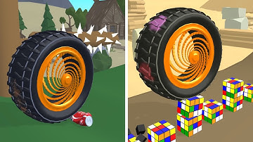 Wheel Smash - All Levels Gameplay Android, iOS