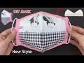 New Design!! Diy Breathable Face Mask 2 Tone Beautiful Style Easy Pattern Sewing Tutorial At Home |