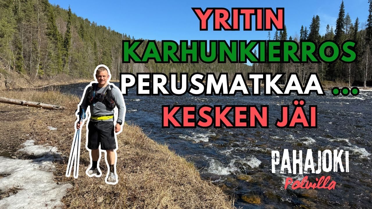 Yritin Karhunkierroksen perusmatkaa... Kesken jäi (111km)