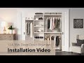 (2016) 12in. Premier & 16in. Deluxe Closet Organizer 8ft. Configuration A Full Installation (2016) 12in. Premier & 16in. Deluxe Closet Organizer 8ft. Configuration A Full Installation