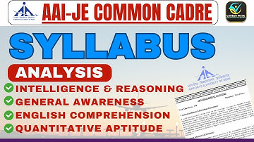 OFFICIAL SYLLABUS ANALYSIS | SSC OR BANKING | AAI-JE COMMON CADRE | BEST COURSES | CAREER WAVE