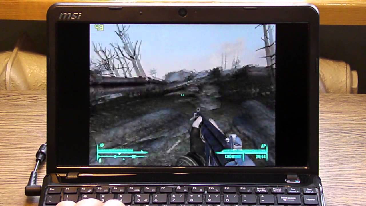 Fallout 3 on MSI u270 with AMD E-350 HD 6310