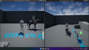 Riding System Component | Multiplayer Showcase  | UE4 (2022)