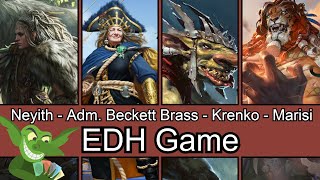 Neyith vs Admiral Beckett Brass vs Krenko vs Marisi EDH / CMDR game play for Magic: The Gathering screenshot 5