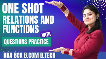 Relations  and Functions one shot|BBA|BCA|B.COM|Dream Maths