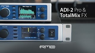 How to connect the ADI-2 Pro and TotalMix FX