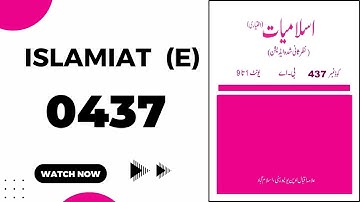 0437 Islamiat (E) aiou code 437 guess papers solved assignments